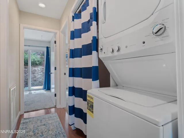 a utility room with washer and dryer