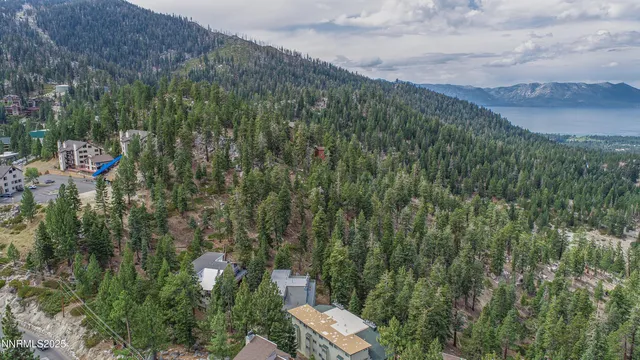 a view of city and mountain