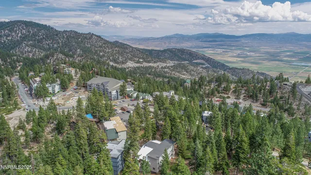 a view of lake and mountain