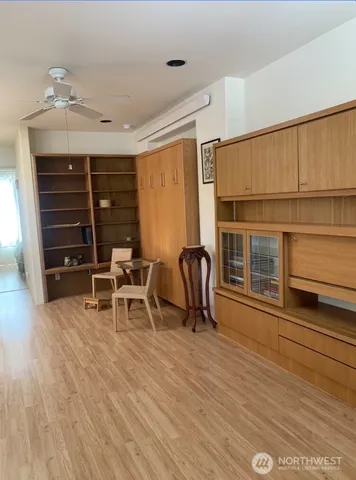 a view of a workspace with furniture