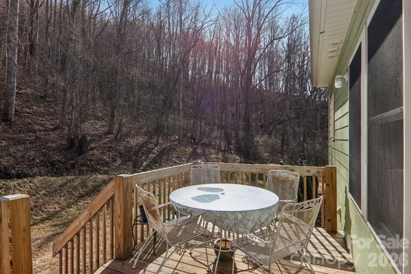 a view of balcony with furniture and outdoor space