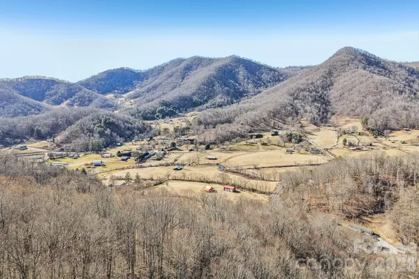 a view of a mountain with a outdoor space