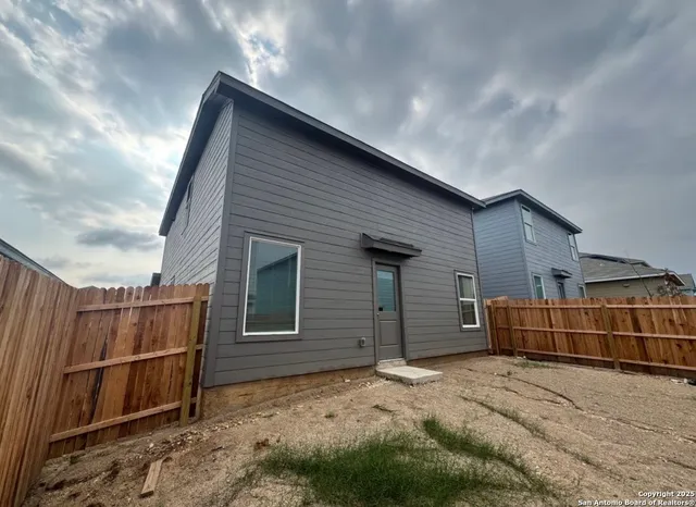 a backyard of a house