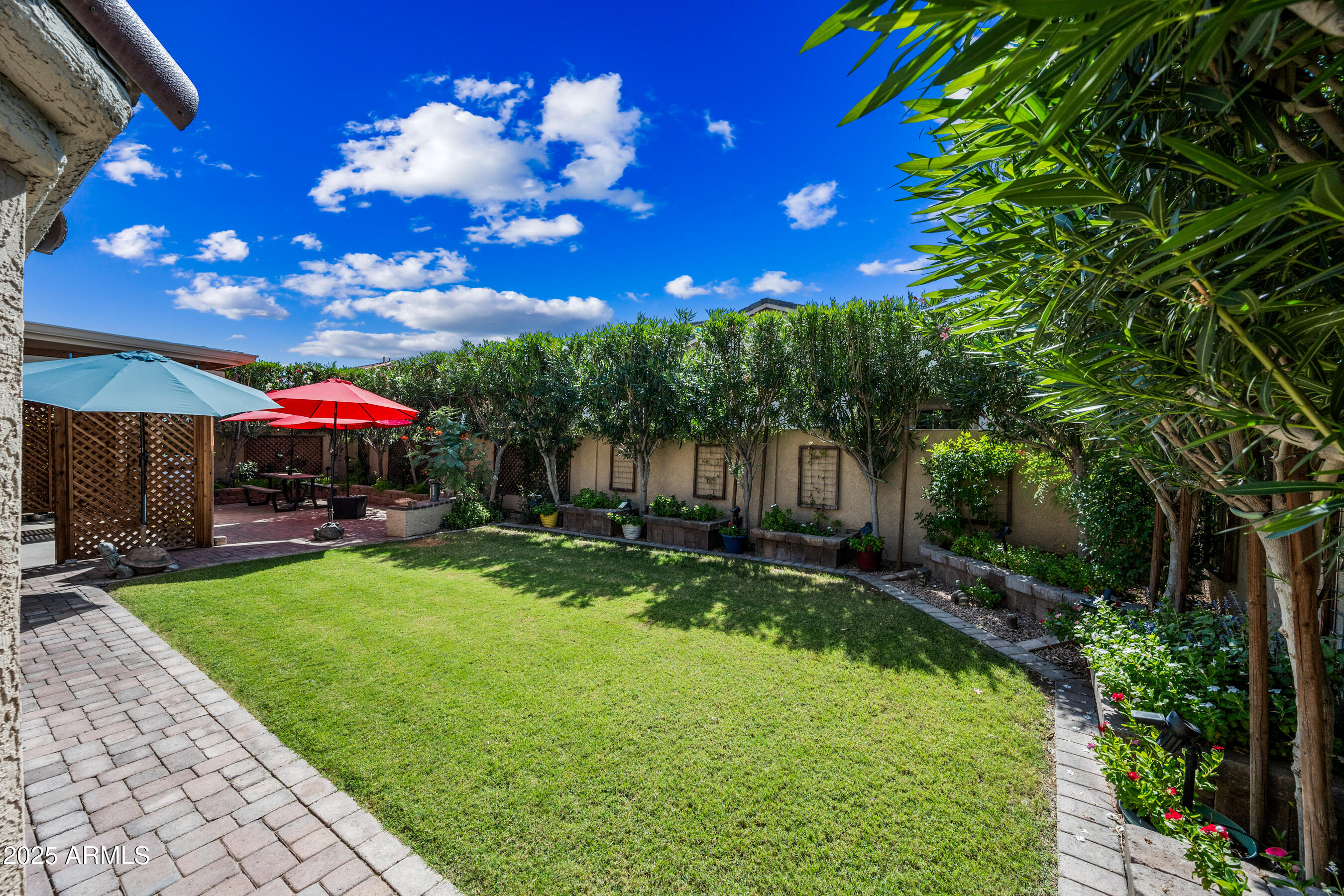 1541 West Chilton Avenue Gilbert, AZ 85233 - Photo 45 of 71 a view of a backyard with a garden