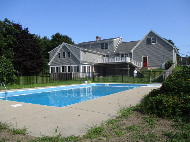 Huge rear yard with inground pool