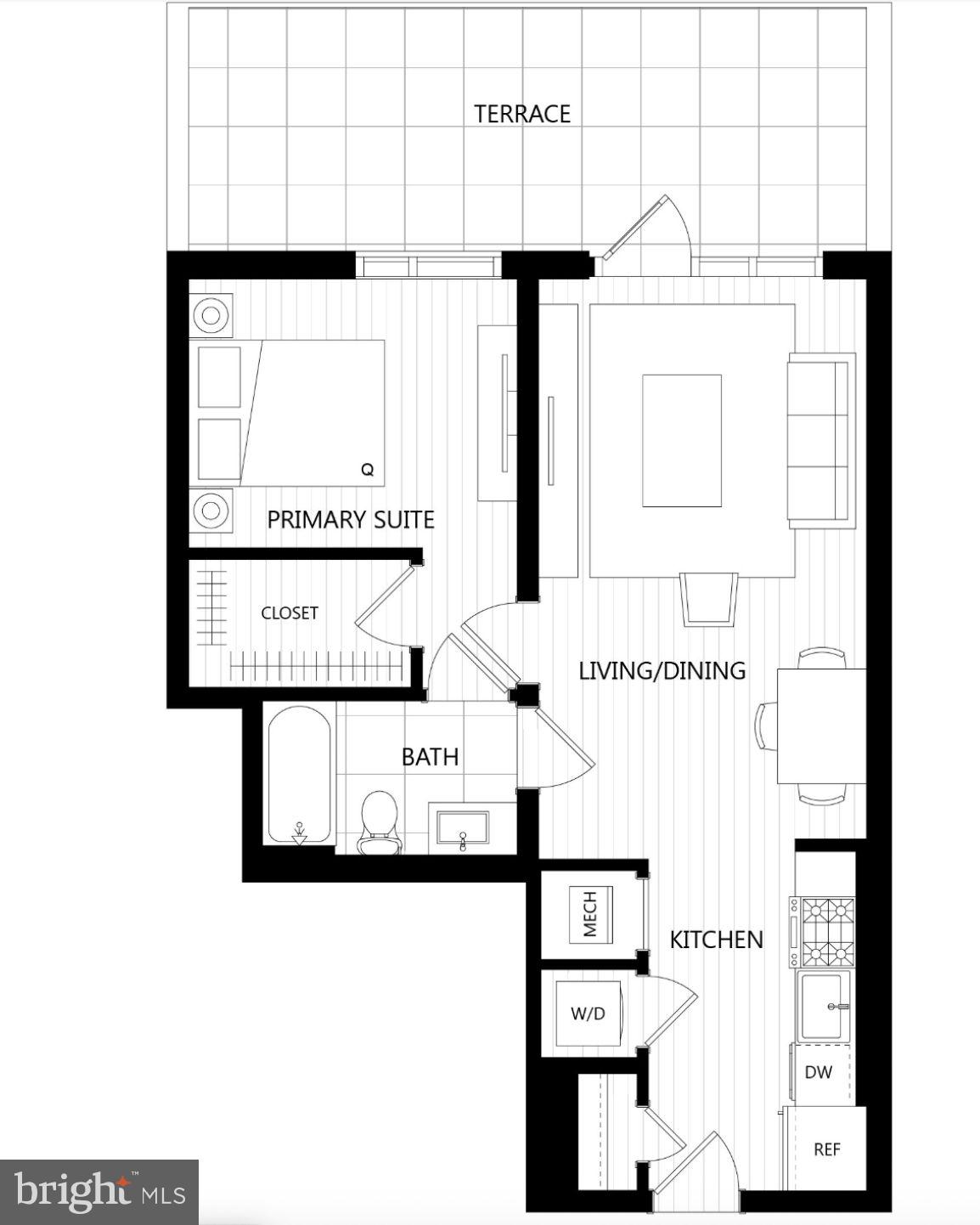 5300 Wisconsin Avenue, Unit PH10 Washington, DC 20015 - Photo 29 of 29 a picture of a bench in front of a door