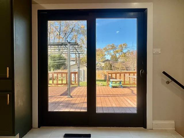 a view of front door