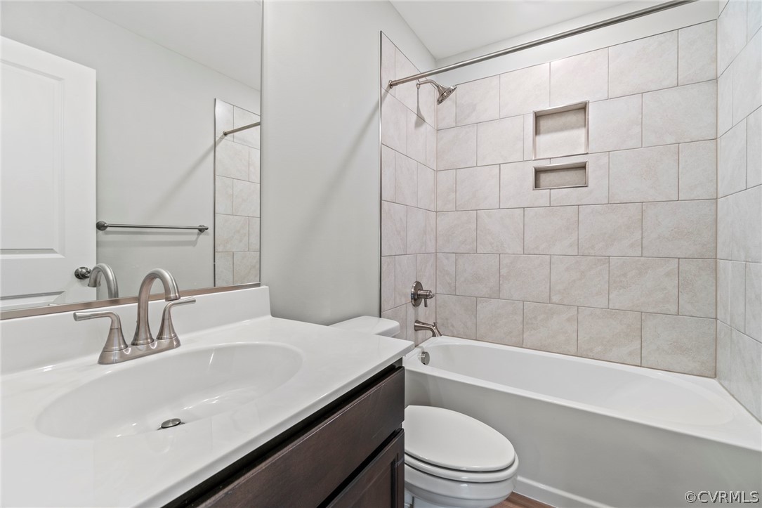 5 Cross County Road Mineral, VA 23117 - Photo 12 of 20 a bathroom with a sink a toilet and shower