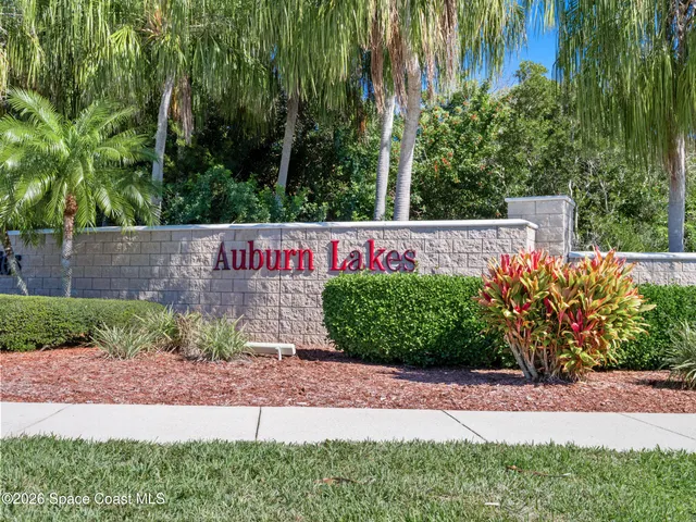 a view of sign board in a yard