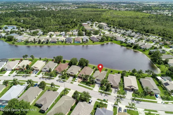 an aerial view of a city