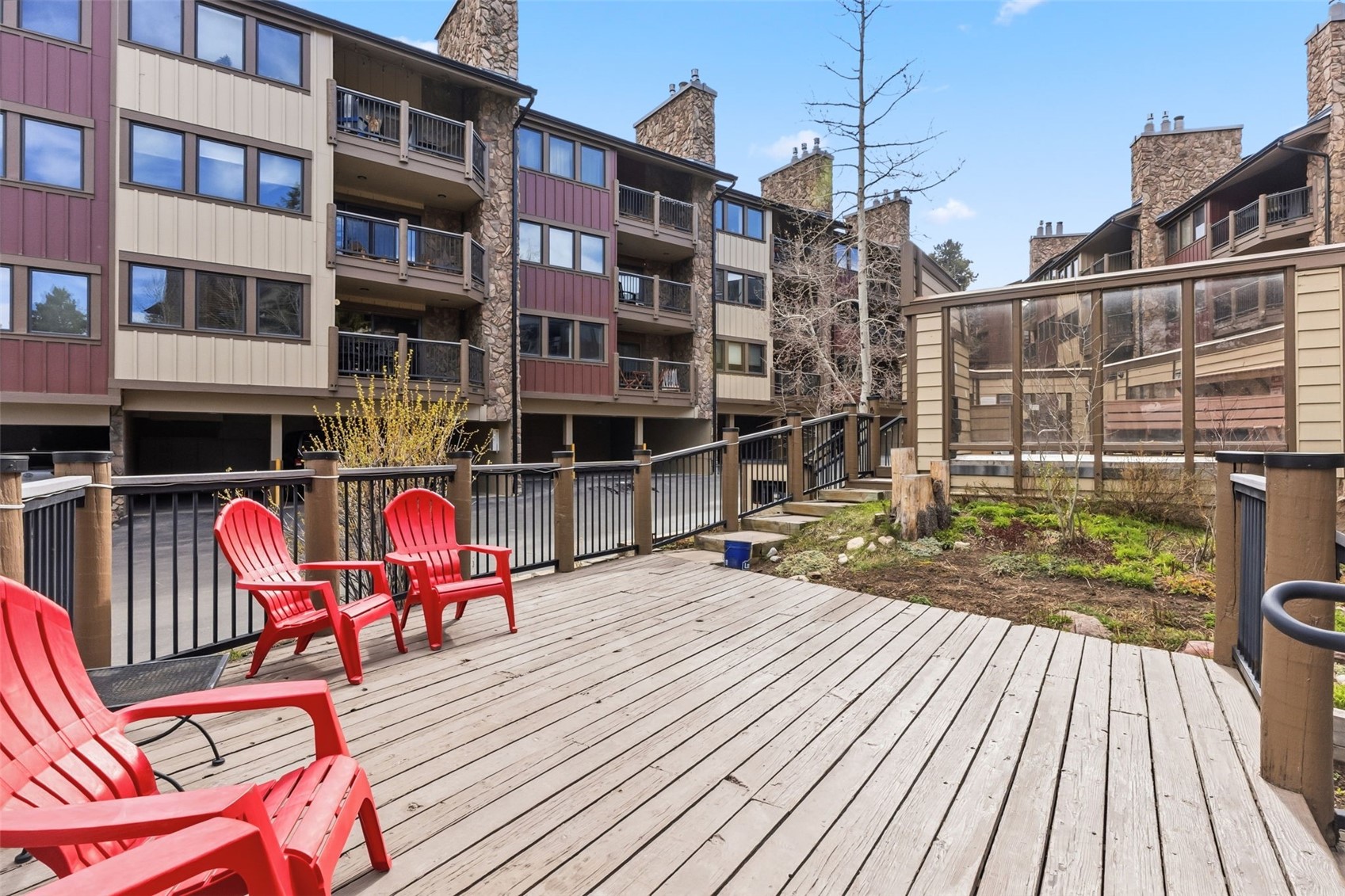 325 Four Oclock Road, Unit C301 Breckenridge, CO 80424 - Photo 21 of 26 a view of roof deck with patio