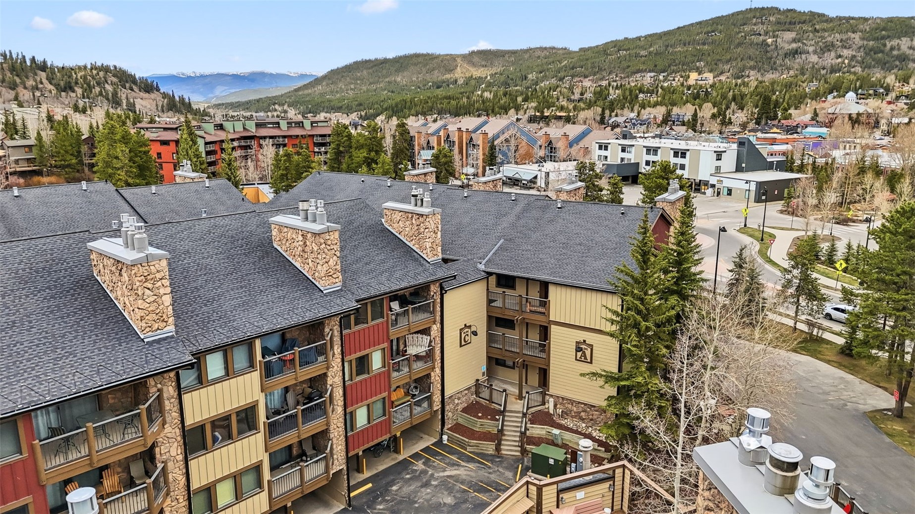 325 Four Oclock Road, Unit C301 Breckenridge, CO 80424 - Photo 25 of 26 a view of a city with tall buildings