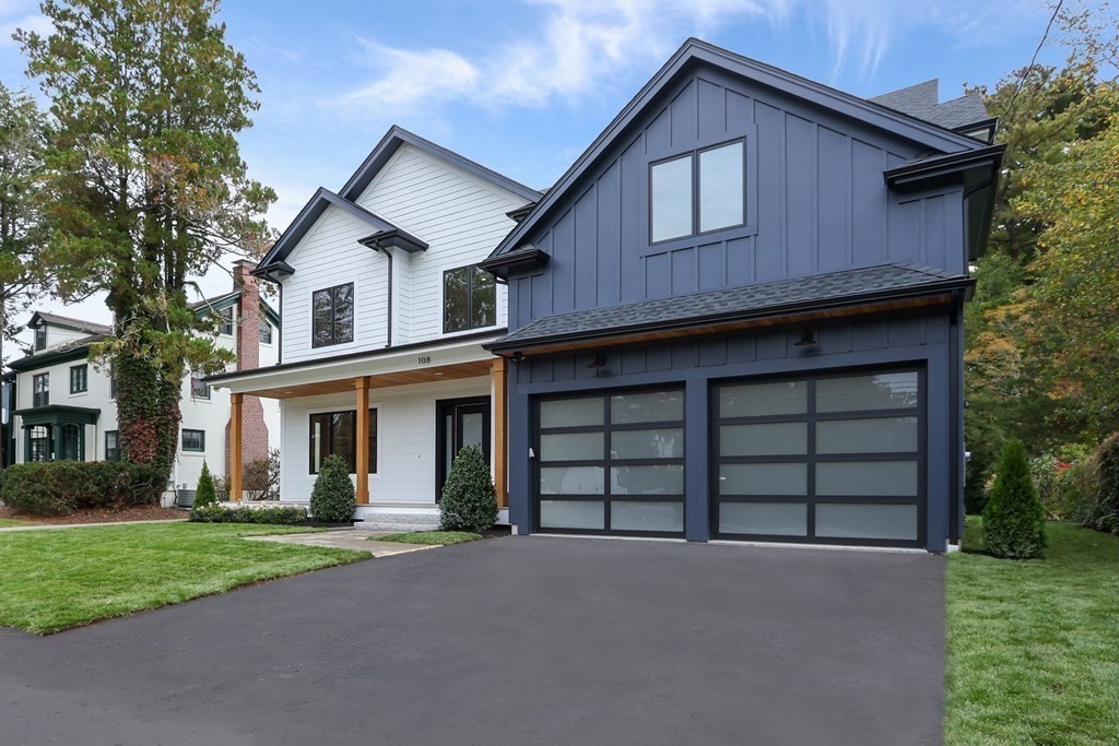 108 Bradford Street Needham, MA 02492 - Photo 2 of 42 front view of a house with a yard