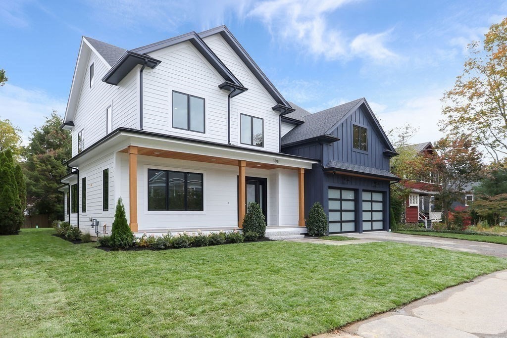 108 Bradford Street Needham, MA 02492 - Photo 40 of 42 a view of a house with a yard