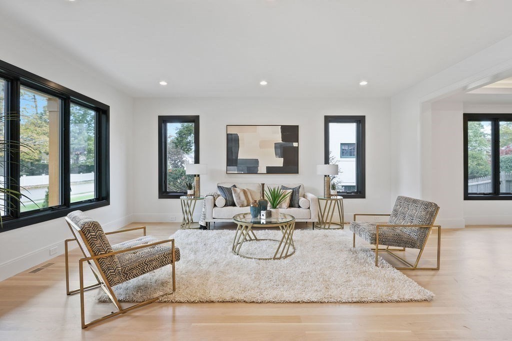 108 Bradford Street Needham, MA 02492 - Photo 6 of 42 a living room with furniture and a large window
