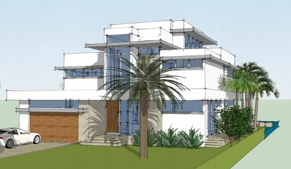 a view of a building with a outdoor space