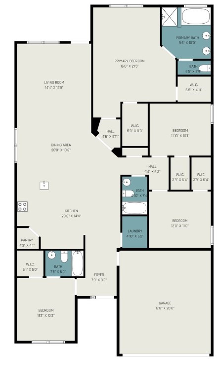 3309 Rolling View Court Conroe, TX 77301 - Photo 27 of 27 Floor plan view of this impressive home.