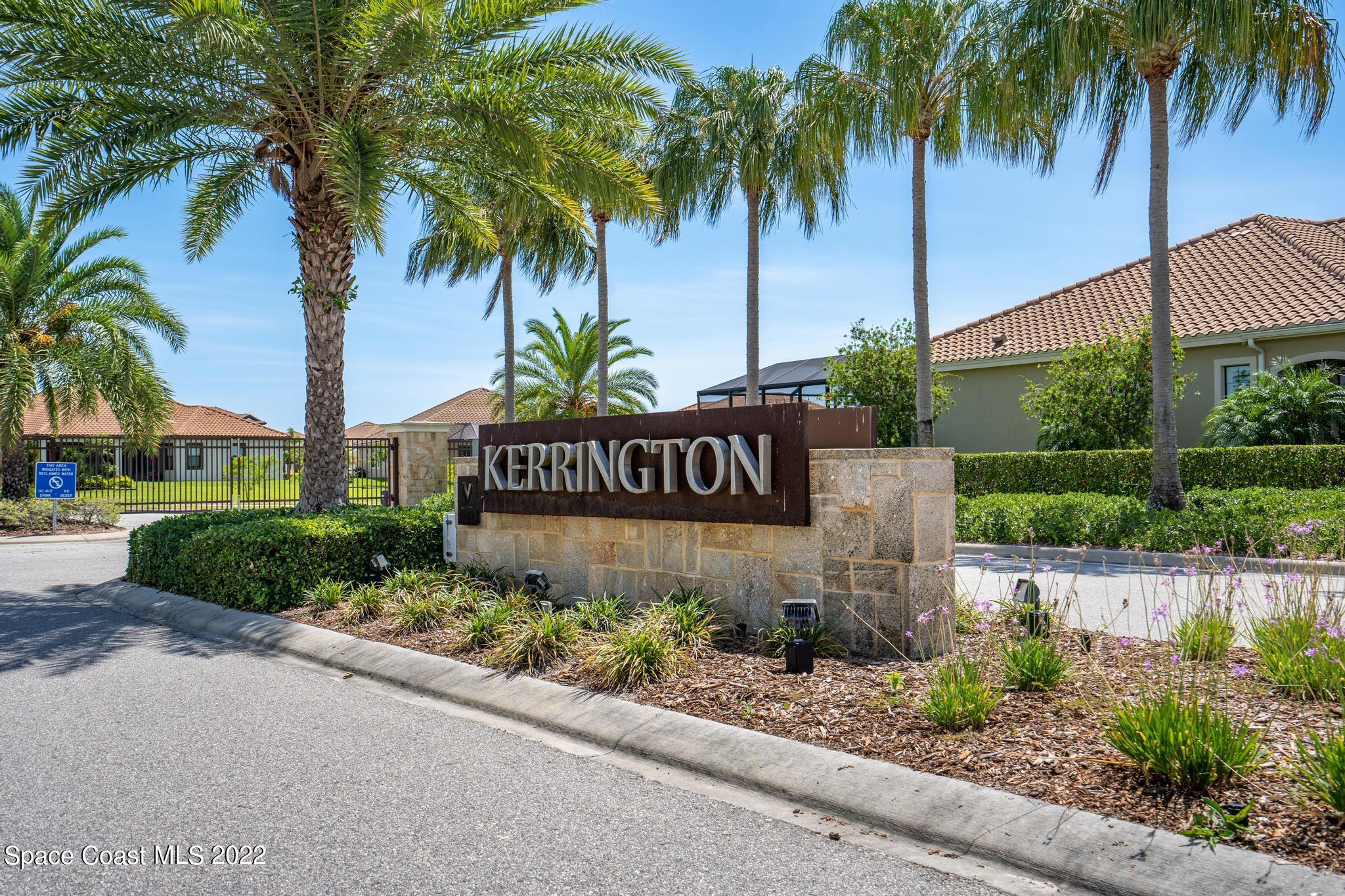 7739 Kerrington Drive Melbourne, FL 32940 - Photo 29 of 35 a sign board with flower plants and palm trees