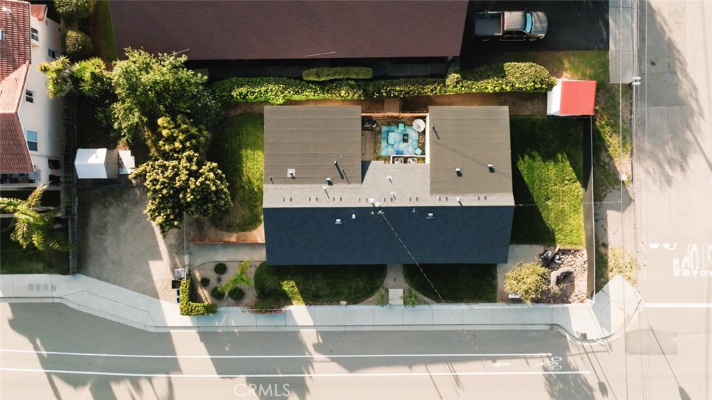 261 North 13th Street Grover Beach, CA 93433 - Photo 42 of 46 an aerial view of a house with a garden