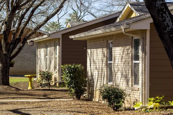 a front view of a house