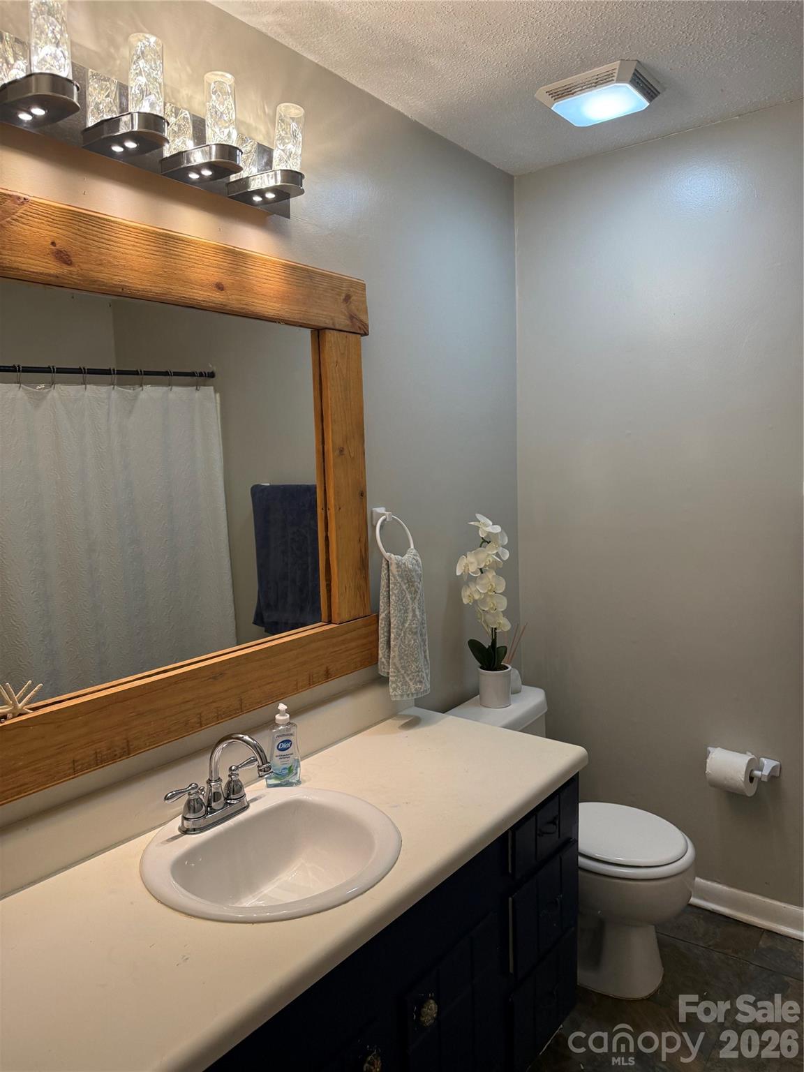 1304 Seaton Road, Unit 15 Durham, NC 27713 - Photo 14 of 20 a bathroom with a sink a toilet and mirror