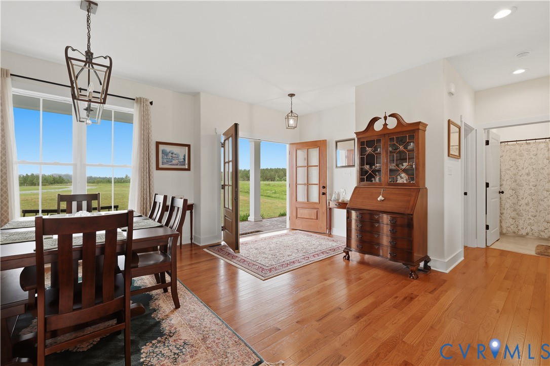 25181 West Soap Stone Road Jetersville, VA 23083 - Photo 8 of 54 Hardwood flooring extends throughout the entry and