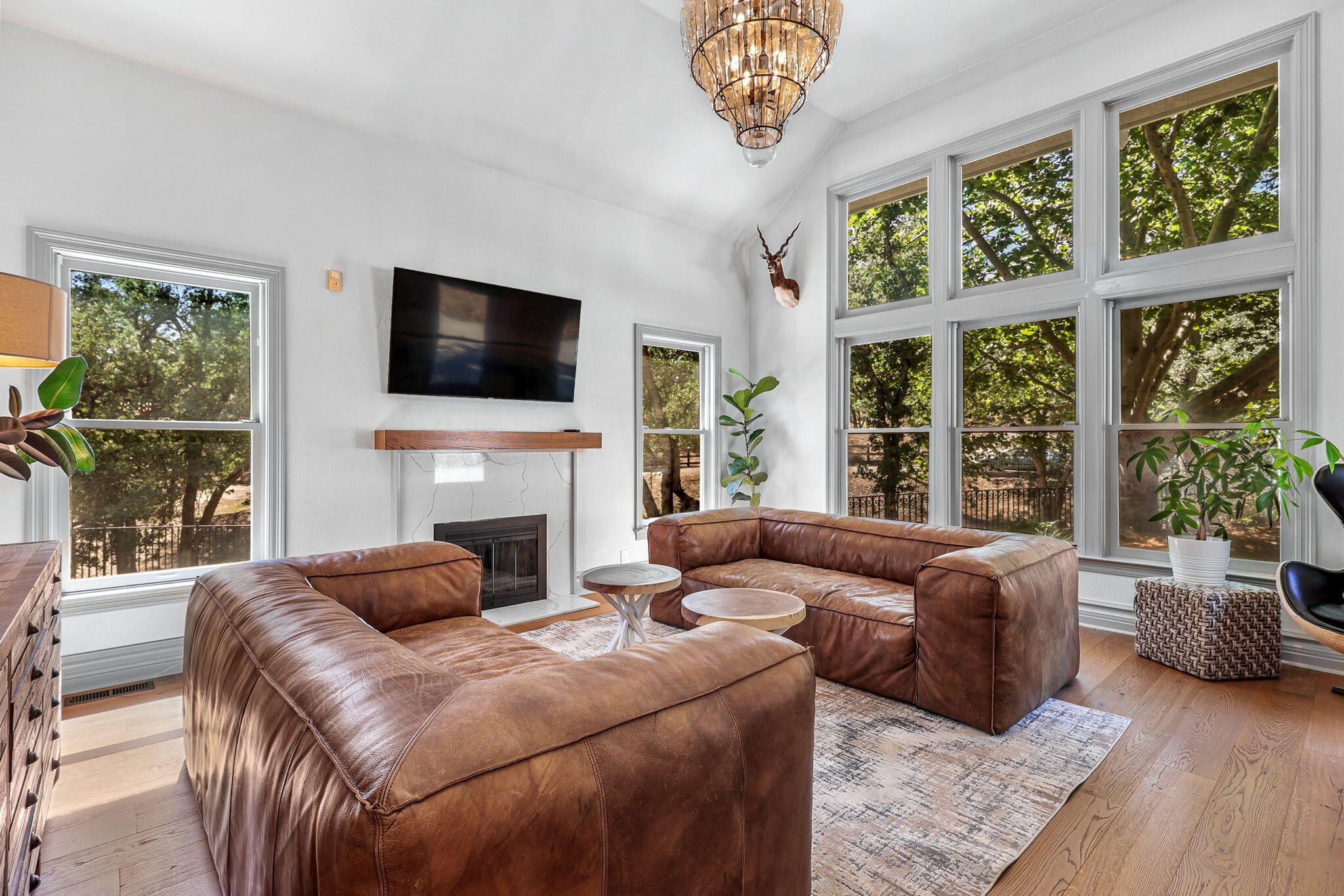 8709 Silver Bridge Road Palo Cedro, CA 96073 - Photo 6 of 88 Front Living Room