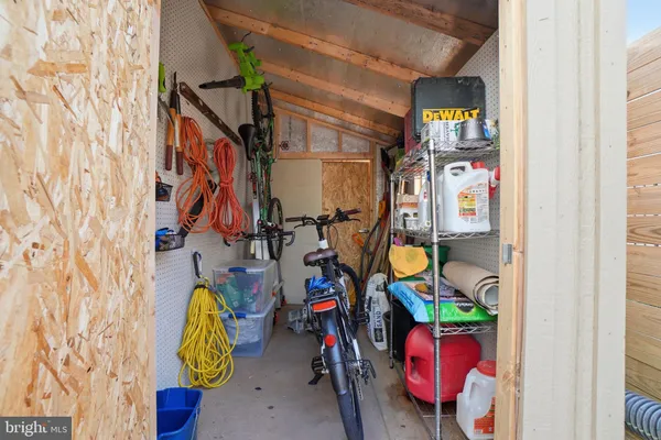 a view of storage and utility room