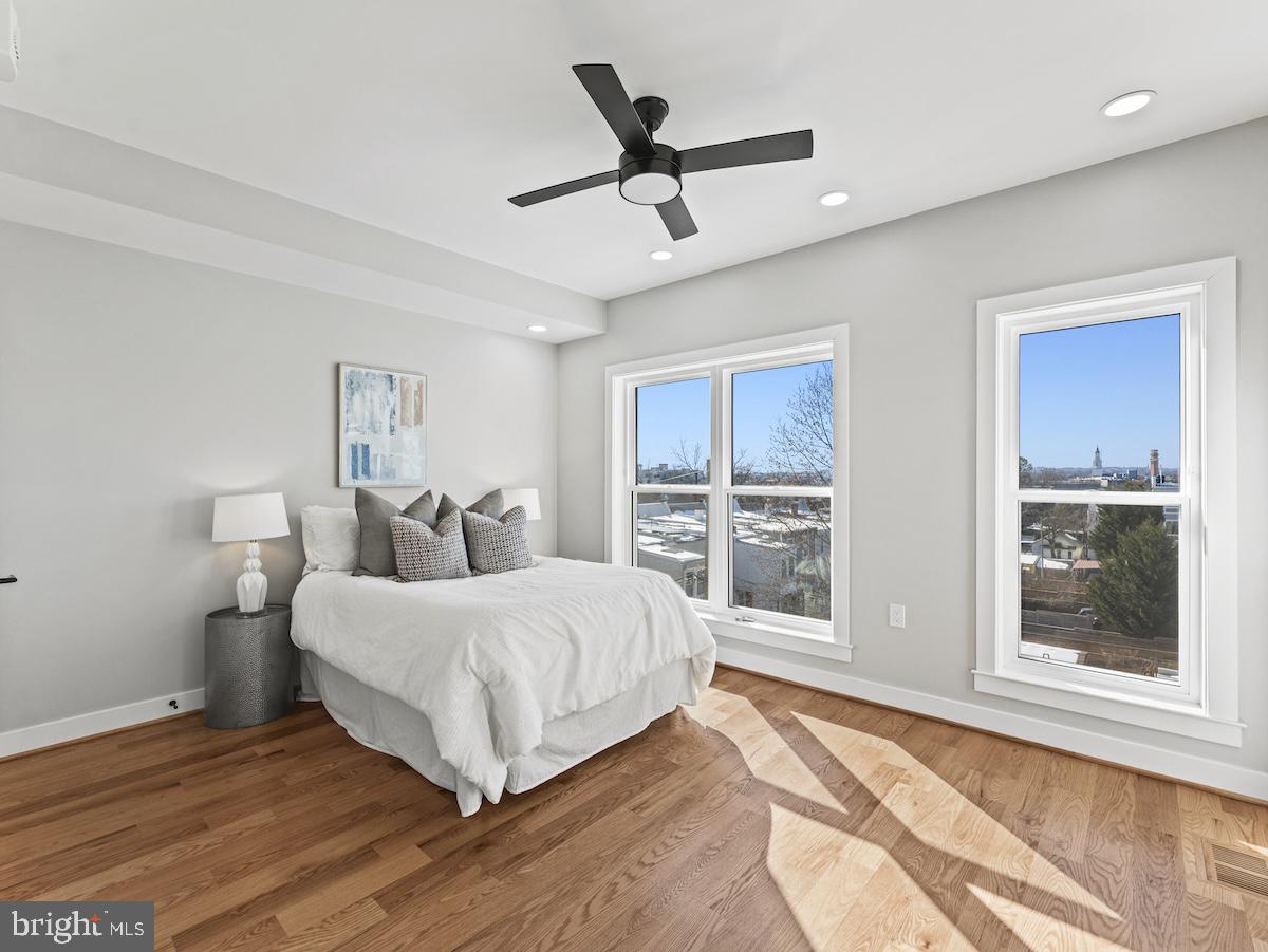 4318 7th Street Northwest, Unit 2 Washington, DC 20011 - Photo 21 of 33 Bright and airy bedroom with views.
