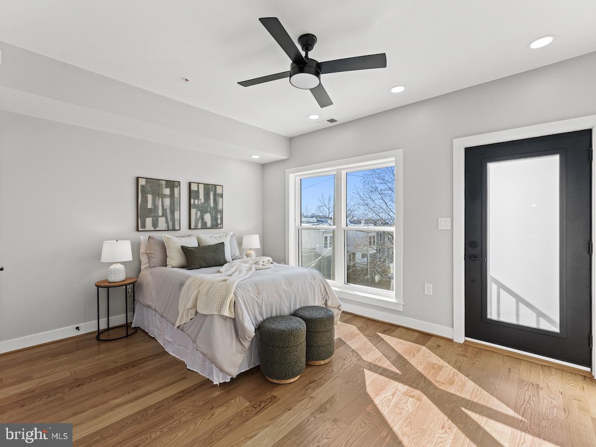 4318 7th Street Northwest, Unit 2 Washington, DC 20011 - Photo 6 of 33 Bright and airy modern bedroom retreat.