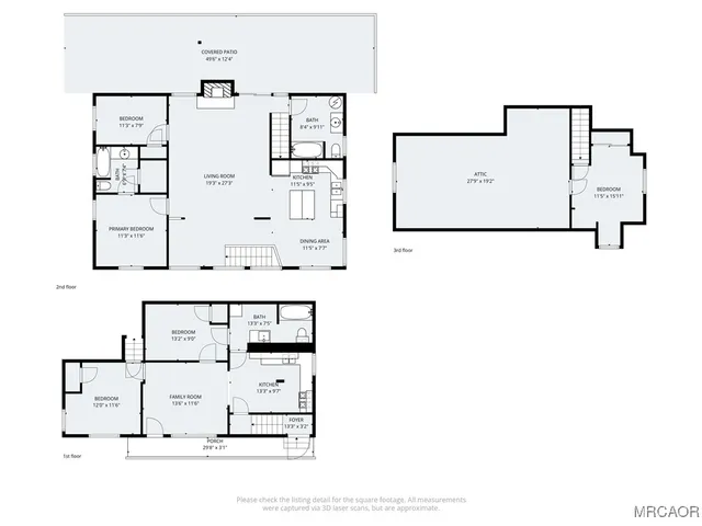 a view of a forest with trees in the background
