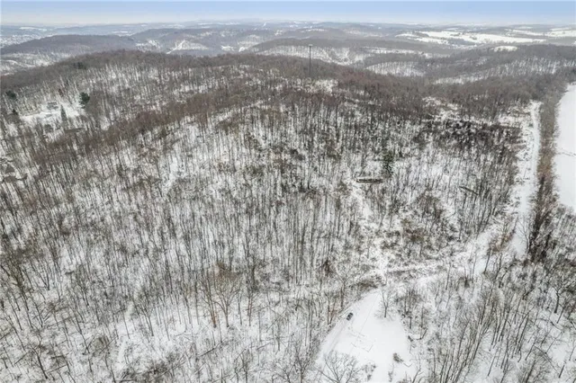 a view of city and mountain