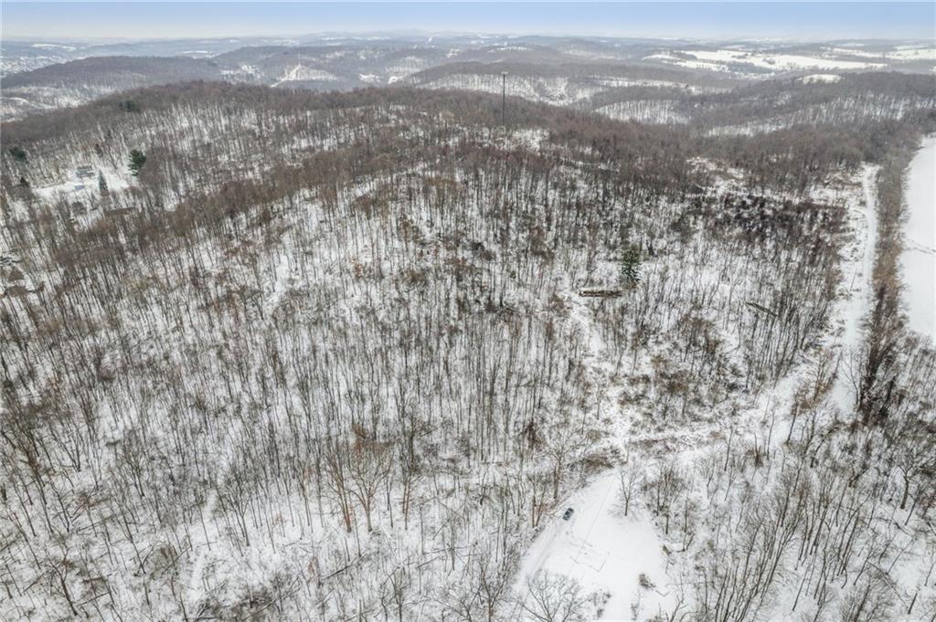 a view of city and mountain