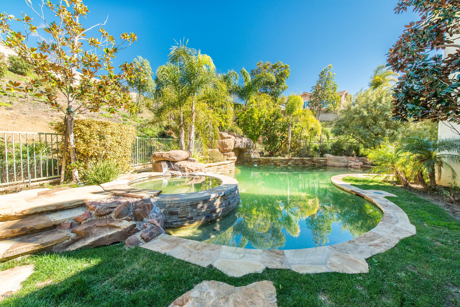 3708 Red Hawk Court Simi Valley, CA 93063 - Photo 20 of 27 Pool with Spa and Waterfall