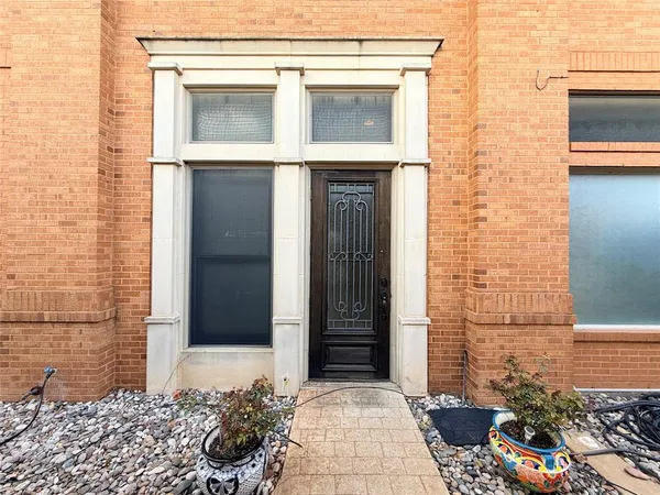 a front view of a house