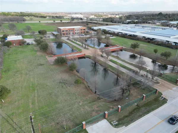 an aerial view of a city