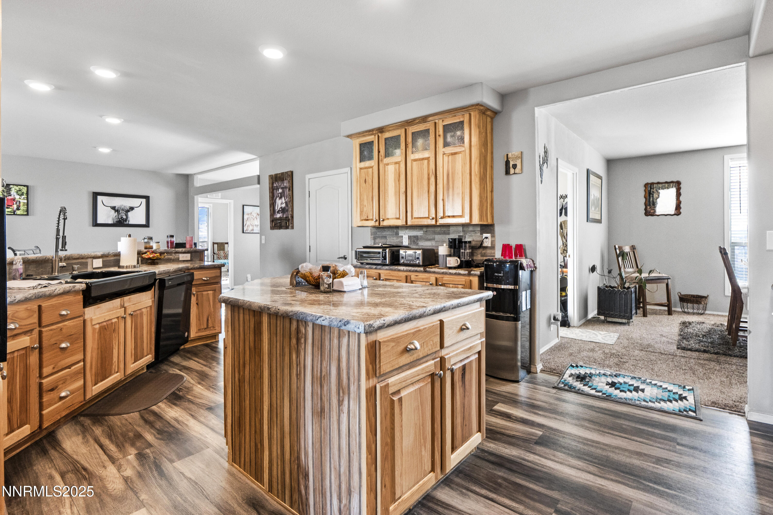 6745 Country Road Winnemucca, NV 89445 - Photo 11 of 50 a kitchen with sink stove and view of living room