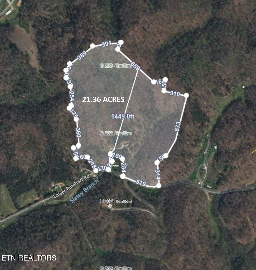 2453 Lower Rinehart Road Dandridge, TN 37725 - Photo 6 of 37 Arial Map 21.36 acres