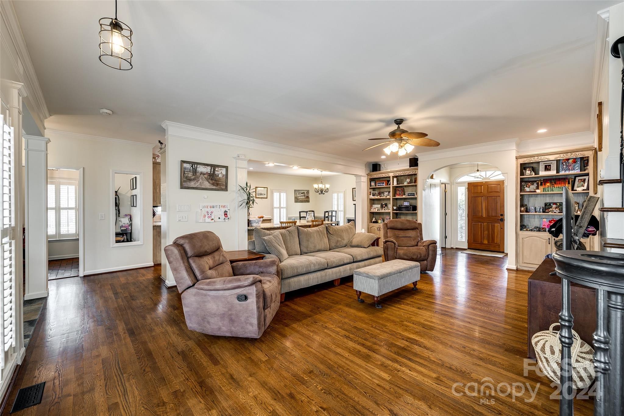 9999 Jim Sossoman Road Midland, NC 28107 - Photo 8 of 43 a living room with furniture and wooden floor
