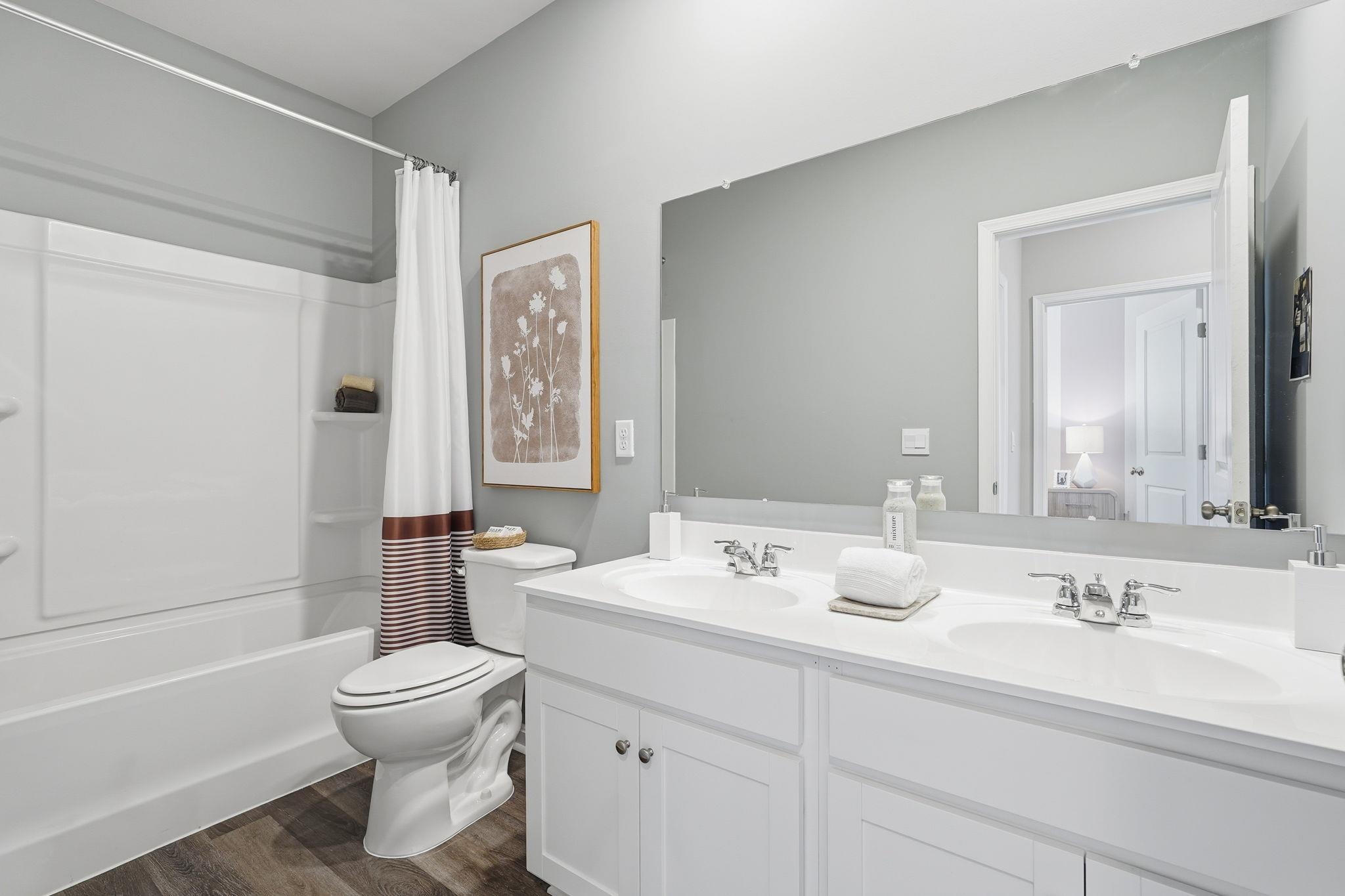 105 Jillian Lane Penn Laird, VA 22846 - Photo 33 of 35 a bathroom with a sink and a mirror