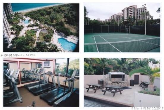 1121 Crandon Boulevard, Unit D604 Key Biscayne, FL 33149 - Photo 30 of 31 a view of a patio with a table chairs and a backyard