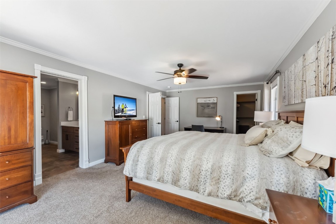 30 Grey Fox Lane Dillon, CO 80435 - Photo 32 of 50 Primary bedroom - spacious with great views, plentiful natural light, walk-in closet, and large en-suite bathroom