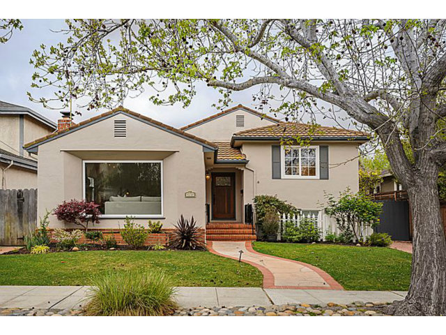 23 Channing Road Burlingame, CA 94010 - Photo 1 of 25 a front view of a house with a garden