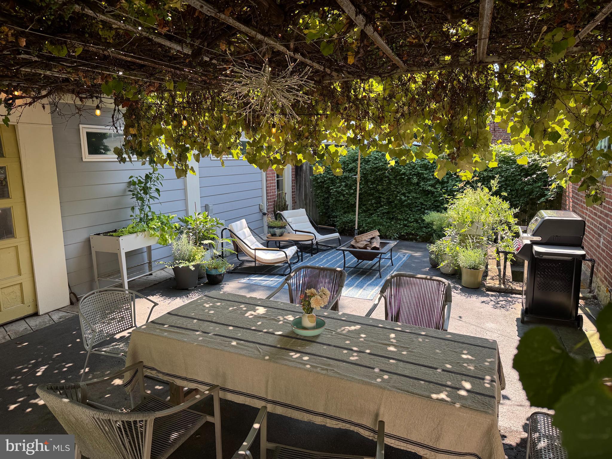8139 Shawnee Street Philadelphia, PA 19118 - Photo 39 of 41 dine under the grape arbor