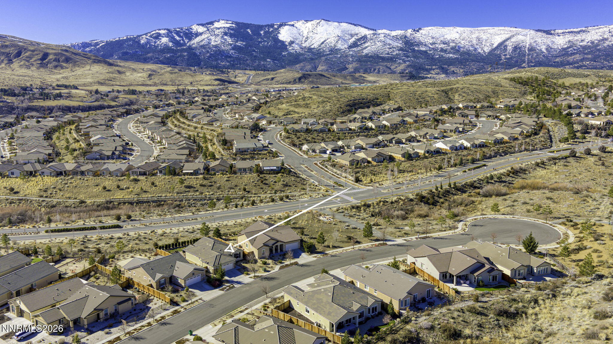 9111 Kenton Trail Reno, NV 89523 - Photo 46 of 49 an aerial view of residential house with an outdoor space