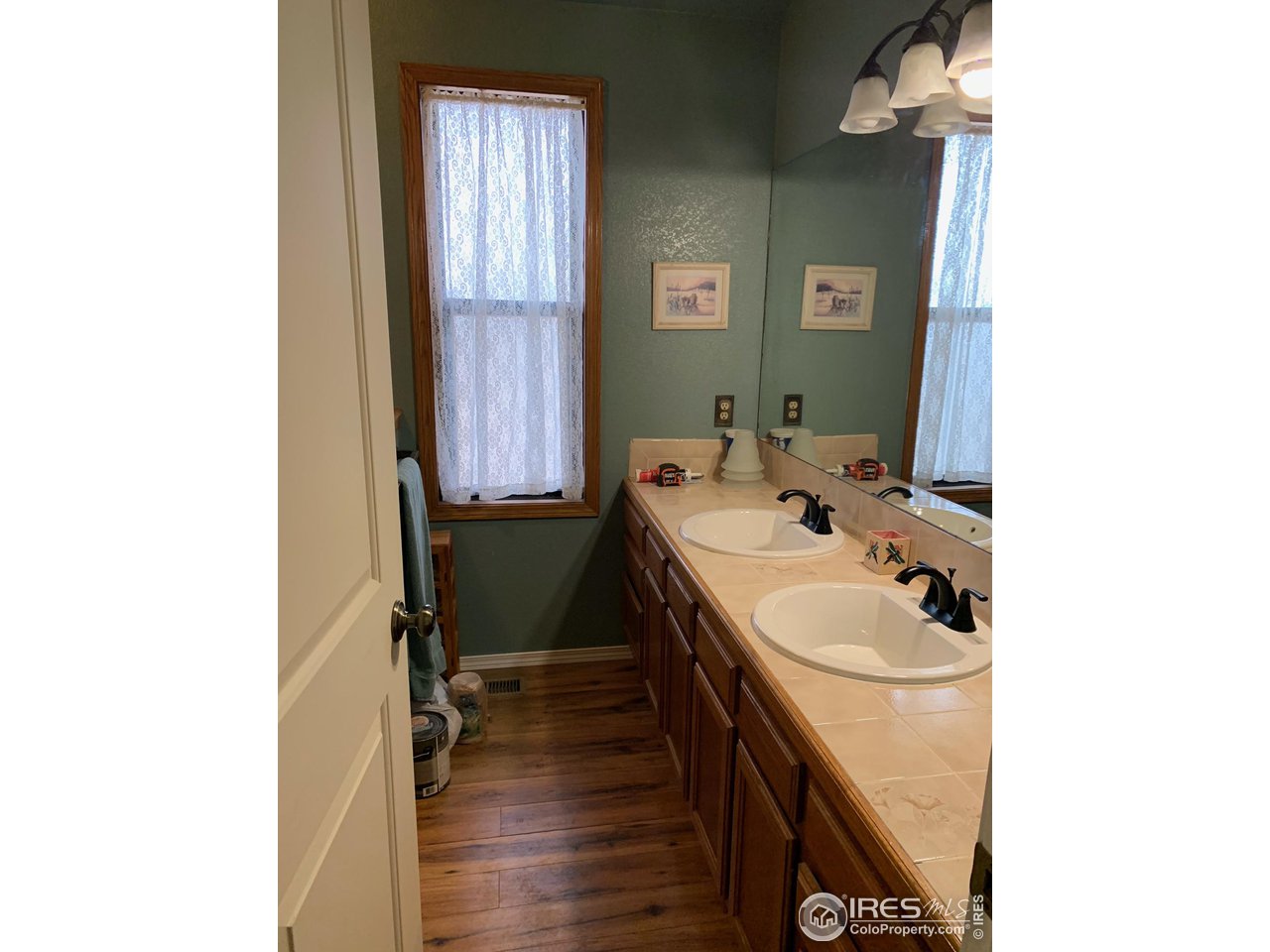 840 Wade Road Longmont, CO 80503 - Photo 6 of 9 a bathroom with a sink a toilet and a mirror