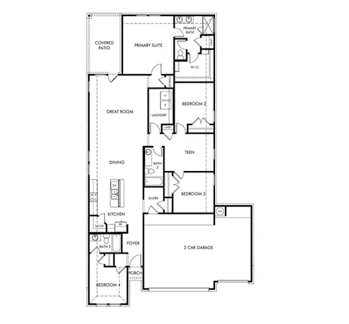 300 Gristmill Road Burnet, TX 78611 - Photo 2 of 3 a picture of a floor plan