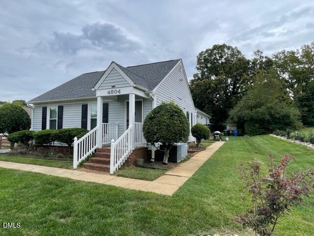 4804 Hoyle Drive, Unit A Raleigh, NC 27604 - Photo 19 of 19 front view of a house with a yard