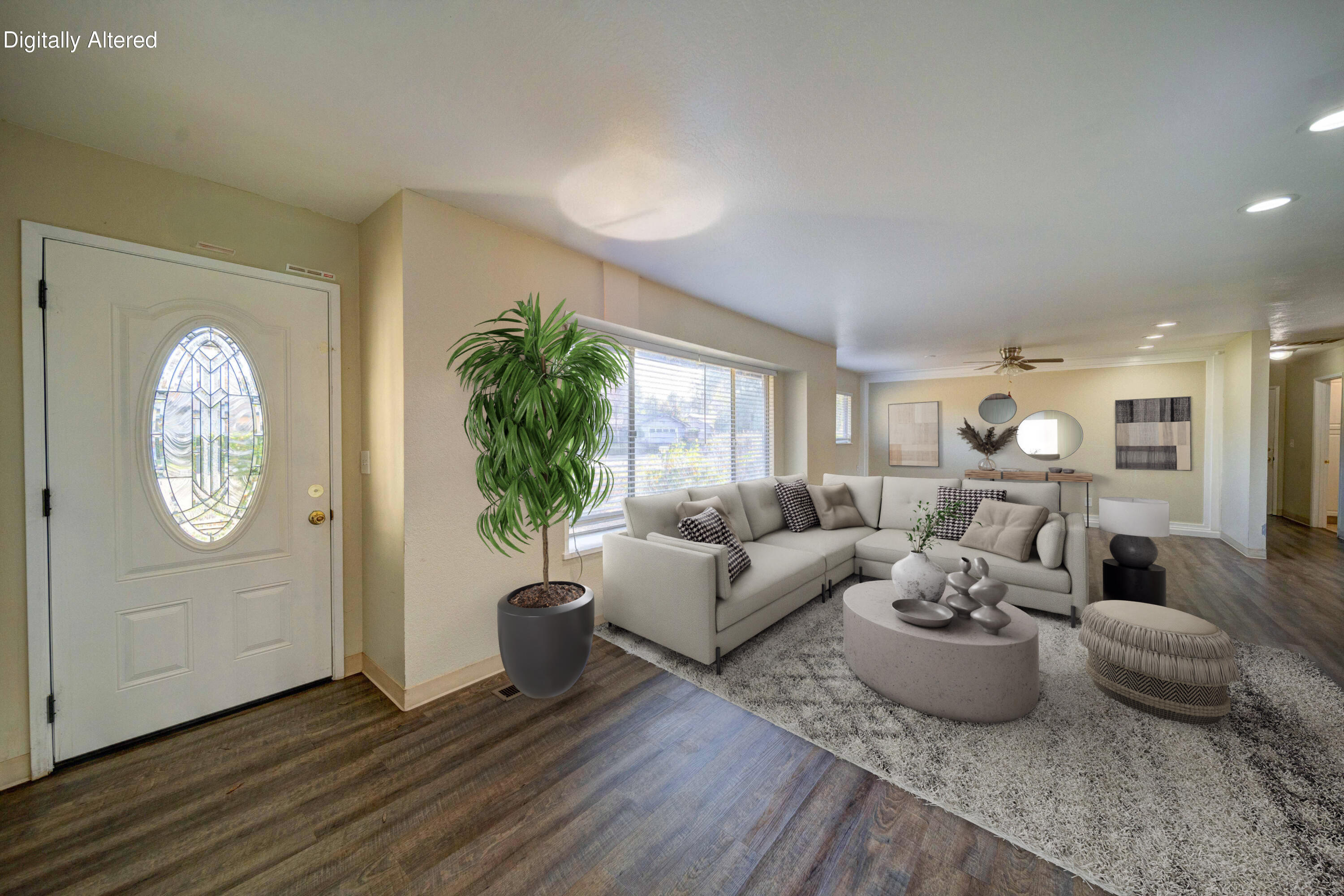 920 Hallmark Drive Redding, CA 96001 - Photo 5 of 34 a living room with furniture a window and a potted plant