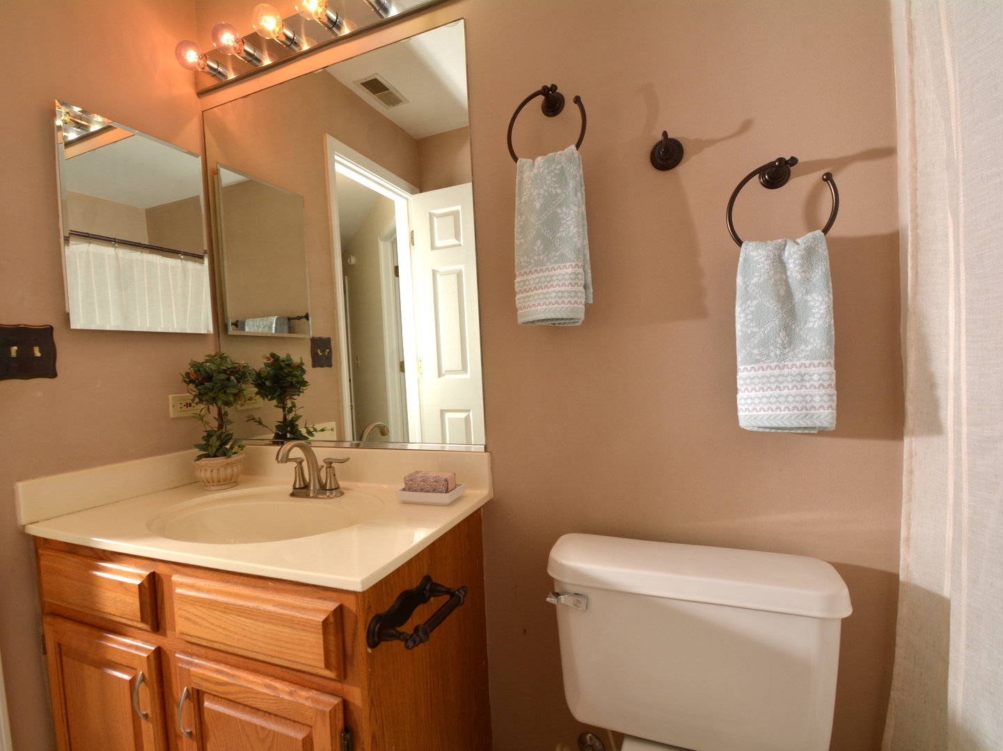8249 Ripple Ridge Darien, IL 60561 - Photo 19 of 27 a bathroom with a sink a toilet and mirror